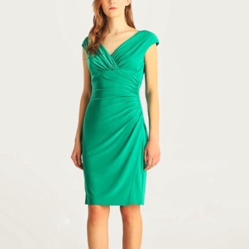 Ralph Lauren Wrap Front Short Sleeve Dress